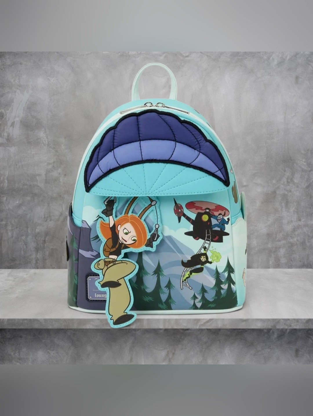 Nwt Disney Kim Possible Paragliding Mini Loungefly Backpack
